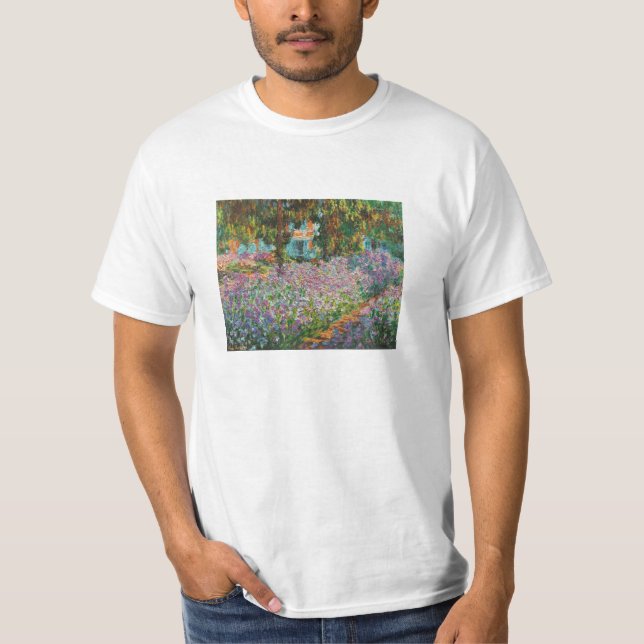 Monet Irises T-tröja T-shirt (Framsida)