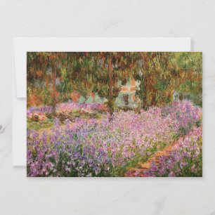 Monet - Irismen i Monets Garden Greeting Card Julkort