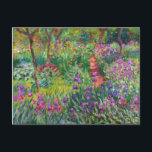 Monet Iristrädgård på den Giverny vykortet Vykort<br><div class="desc">Monet Iristrädgård på den Givern vykortet. Oljemålning på kanfas 1899. Iristrädgården på Giverny föreställer en av mest färgrik monets och älskade blommamålningar. Den vibrerande användan av lila som är röda, görar grön, och deppighet gör detta av den mest dynamiska impressionisten lappar från denna rika period i Monets karriär. En underbar...</div>