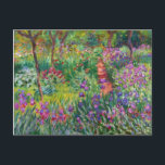 Monet Iristrädgård på den Giverny vykortet Vykort<br><div class="desc">Monet Iristrädgård på den Givern vykortet. Oljemålning på kanfas 1899. Iristrädgården på Giverny föreställer en av mest färgrik monets och älskade blommamålningar. Den vibrerande användan av lila som är röda, görar grön, och deppighet gör detta av den mest dynamiska impressionisten lappar från denna rika period i Monets karriär. En underbar...</div>