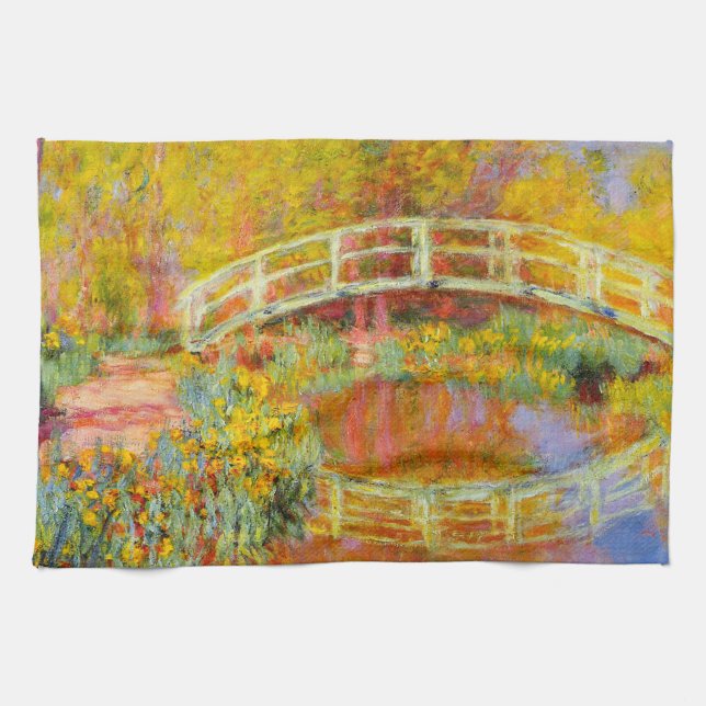 Monet Japansk Bridge Kitchen Towel Kökshandduk (Horisontell)