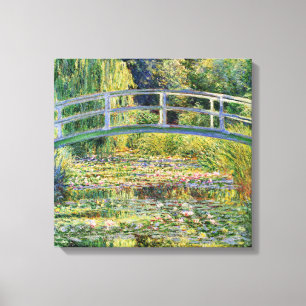 Monet Japansk bro med Vatten Lilies Canvastryck