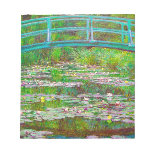 Monet Japanska Bridge och Vatten Lilies Anteckningsblock (Framsida)