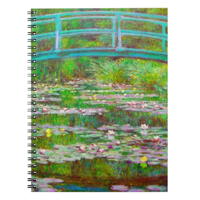 Monet Japanska Bridge och Vatten Lilies Anteckningsbok (Framsidan)