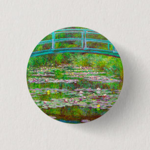 Monet Japanska Bridge och Vatten Lilies Knapp