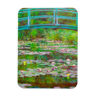 Monet Japanska Bridge och Vatten Lilies Magnet