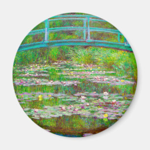 Monet Japanska Bridge och Vatten Lilies Magnet