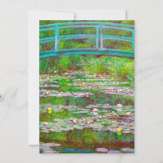 Monet Japanska Bridge och Vatten Lilies Meddelande (Framsida)