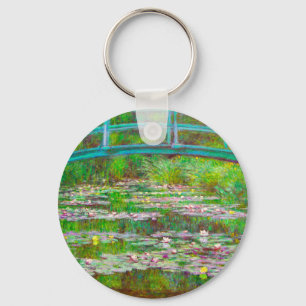 Monet Japanska Bridge och Vatten Lilies Nyckelring