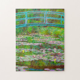 Monet Japanska Bridge och Vatten Lilies Pussel