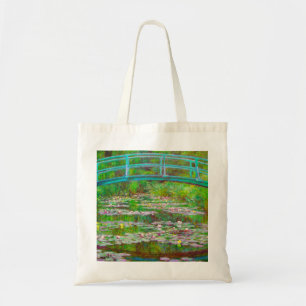 Monet Japanska Bridge och Vatten Lilies Tygkasse