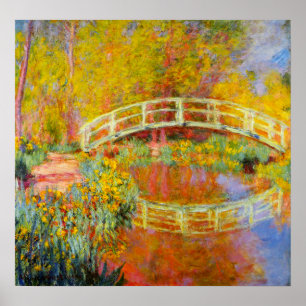 Monet Japanska Bridge Poster