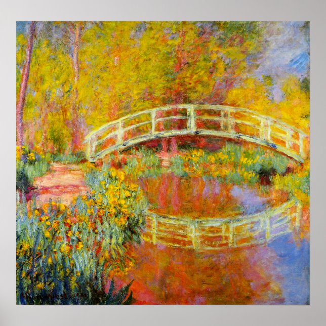 Monet Japanska Bridge Poster (Framsidan)