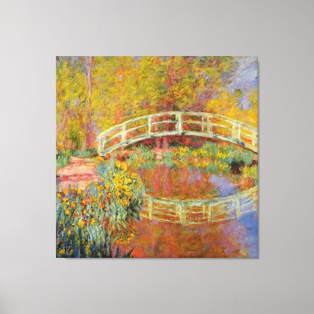 Monet - Japanska bron, 1896, Canvastryck (Framsida)