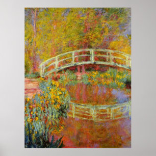 Monet - Japanska bron, 1896, Poster
