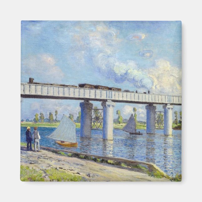 Monet - Järnvägsbron i Argentina Magnet (Framsidan)