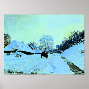 Monet - Kärran i snön Poster