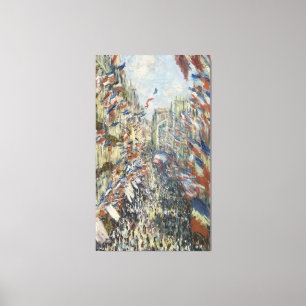 Monet konst, Rue Montorgueil i Paris Canvastryck