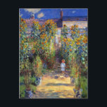 Monet, konstnären vid Vetheuil Vykort<br><div class="desc">Monet,  Artists Garden på Vetheuil vycard. VIRGINIA5050,  anpassningsbar-designad produkter och presentationer på www.zazzle.com/virginia5050*,  PaulKleeGiftShop,  InternationalGifts,  RetirementGiftStore,  BirthdayGiftStore,  ILoveGiftStore och FloridaGiftStore.zazzle.com/FloridaGiftStore</div>