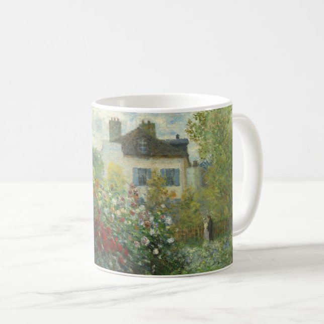 Monet Konstnärsträdgård i Argenteuil-målning Kaffemugg (Framsida höger)