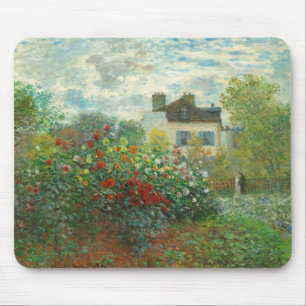 Monet Konstnärsträdgård i Argenteuil Målning Musmatta