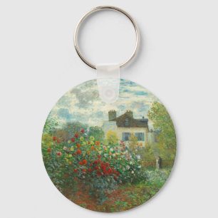 Monet Konstnärsträdgård i Argenteuil-målning Nyckelring