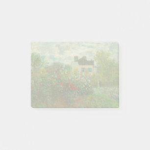 Monet Konstnärsträdgård i Argenteuil-målning Post-it Block