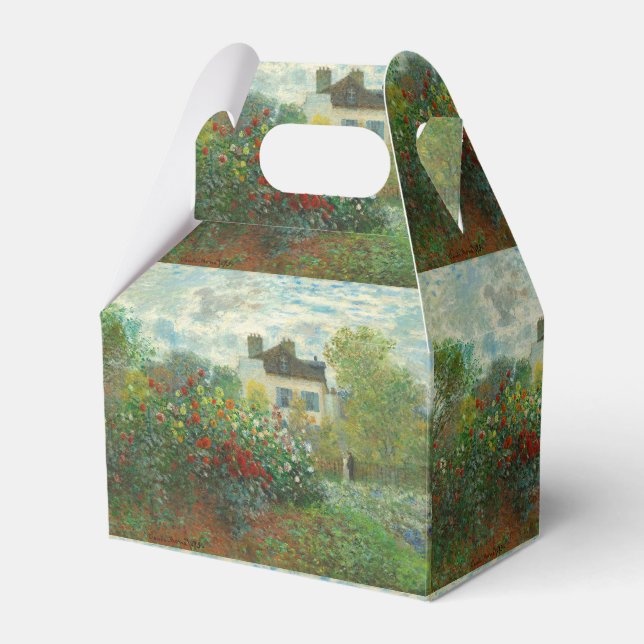 Monet Konstnärsträdgård i Argenteuil-målning Presentaskar (Framsidan Sidan)
