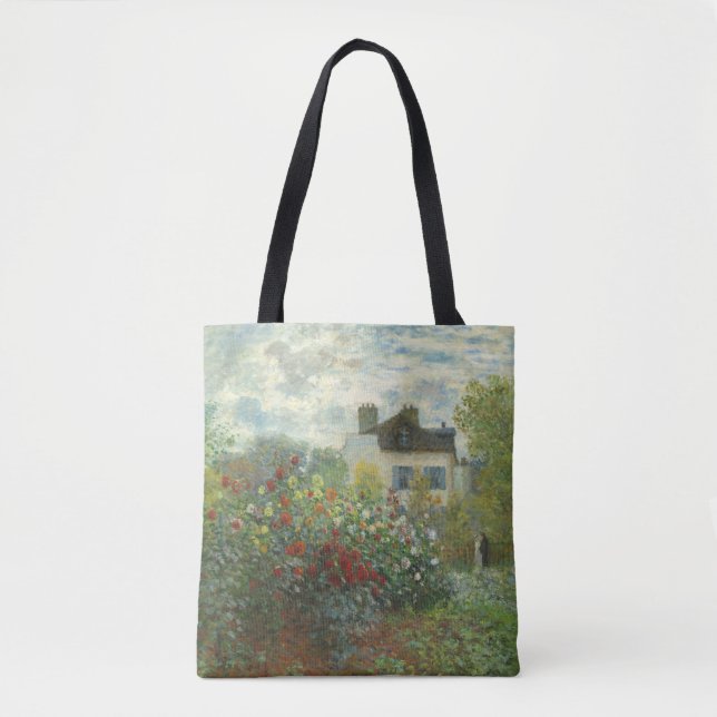 Monet Konstnärsträdgård i Argenteuil-målning Tygkasse (Framsida)