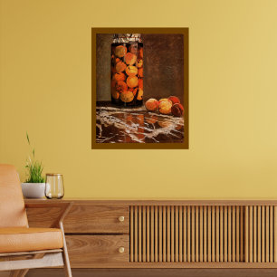 Monet - Kruka med persikor Poster