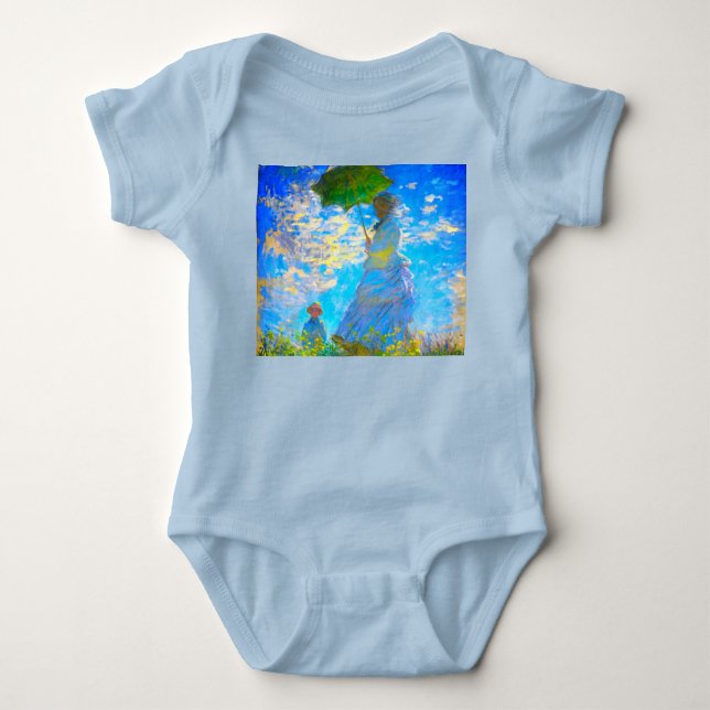 Monet Kvinna med parasoll T Shirt (Framsida)