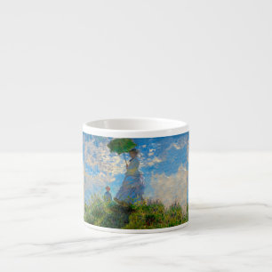 Monet Kvinna Parasoll Impressionism Espressomugg