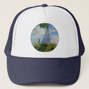 Monet Kvinna Parasoll Impressionism Keps