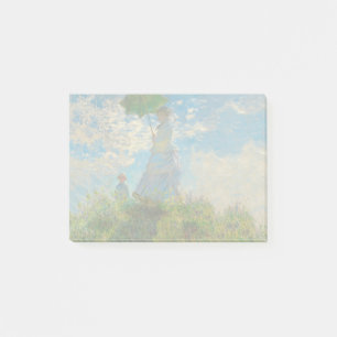 Monet Kvinna Parasoll Impressionism Post-it Block