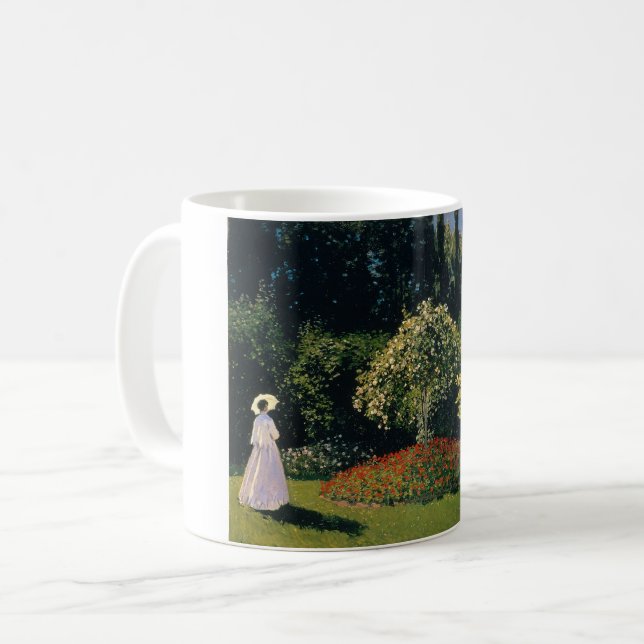 Monet - Kvinnor i Garden Kaffemugg (Framsida vänster)