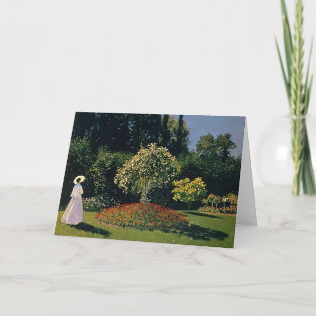 Monet - Kvinnor i Garden Kort (Framsida)
