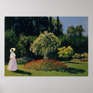 Monet - Kvinnor i Garden Poster