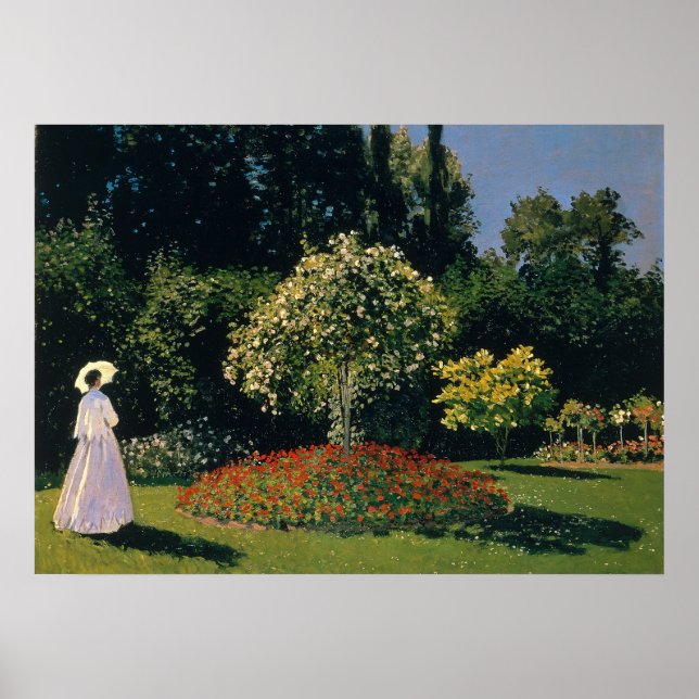 Monet - Kvinnor i Garden Poster (Framsidan)