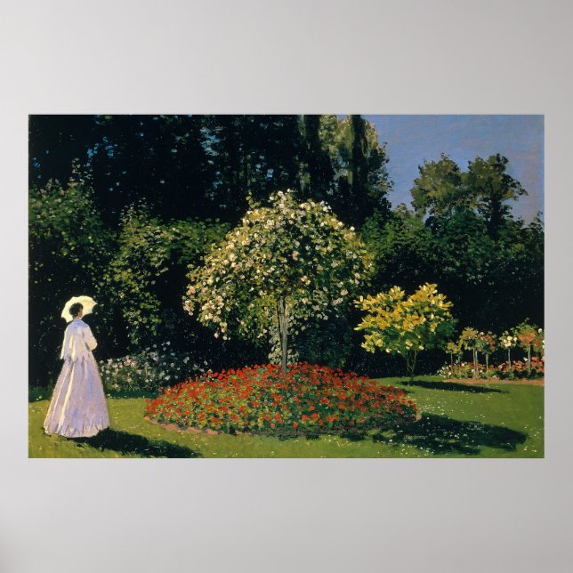 Monet - Kvinnor i Garden Poster (Framsidan)