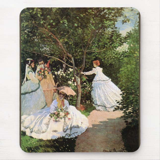 Monet - Kvinnor i trädgården Musmatta (Framsidan)