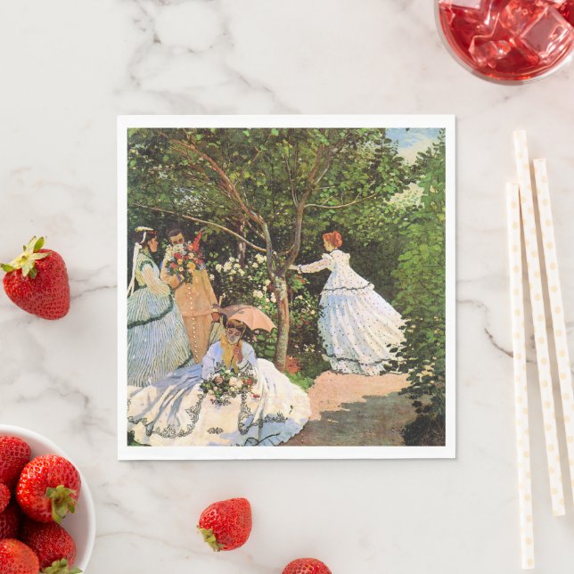 Monet - Kvinnor i trädgården Pappersservett (Insitu)