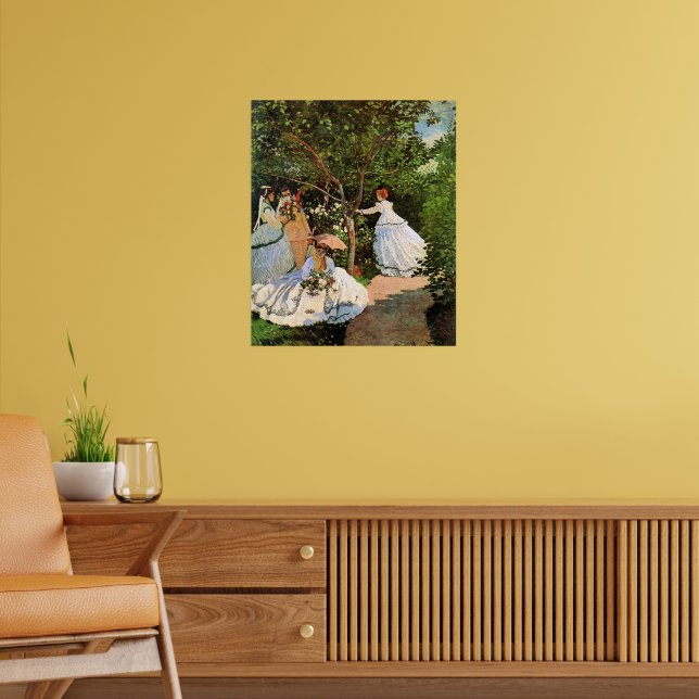 Monet - Kvinnor i trädgården Poster (Vardagsrum 2)