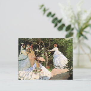 Monet - Kvinnor i trädgården Vykort