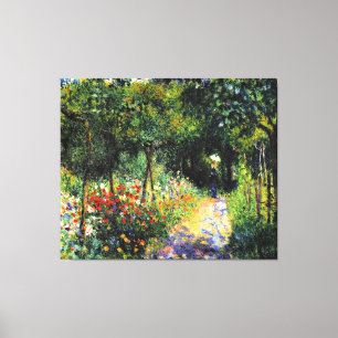 Monet - Kvinnor på trädgården, bra konsmålning Canvastryck