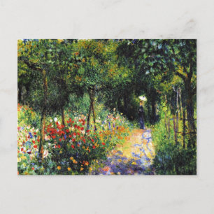Monet - Kvinnor på trädgården, bra konsmålning Vykort