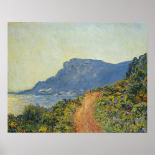 Monet - La Corniche nära Monaco Poster