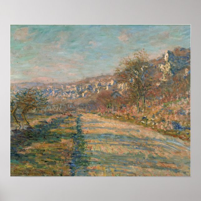 Monet - La Roche Guyons väg Poster (Framsidan)