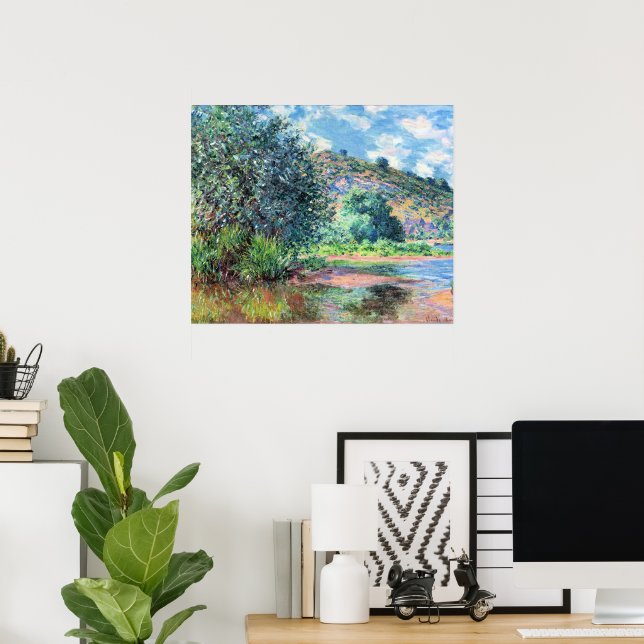 Monet - Landskap vid Port-Villez, Poster (Hemmakontoret)