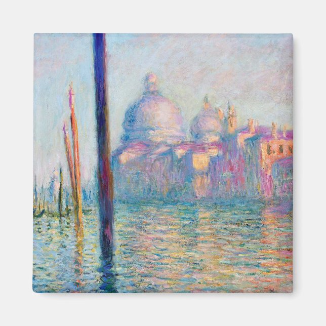 Monet Le Grand Canal Impressionist People Berömd Magnet (Framsidan)