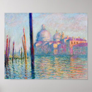 Monet Le Grand Canal Impressionist People Berömd Poster